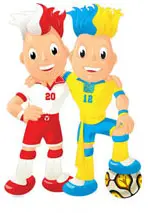 Slavek et Slavko - Mascottes de l'Euro 2012